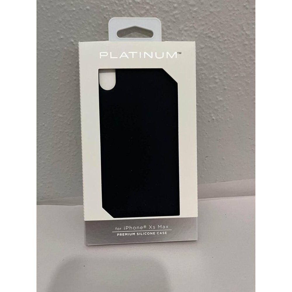 Platinum Phone Case For I Phone XS Max Silicone Case Black